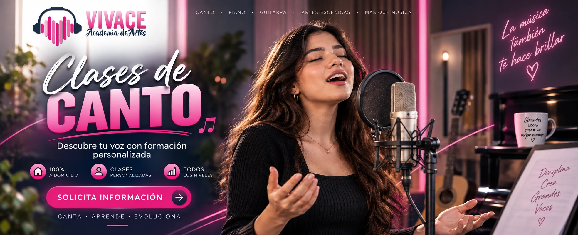 Clases de Canto · Vivace Academia de Artes